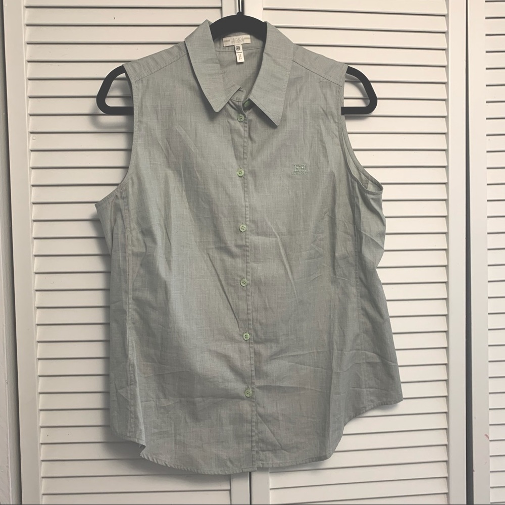 Escada Sport Sz 40 Sleeveless Button Down